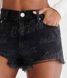 Coco Cola  Vintage Hi Rise Denim Short  by Aero